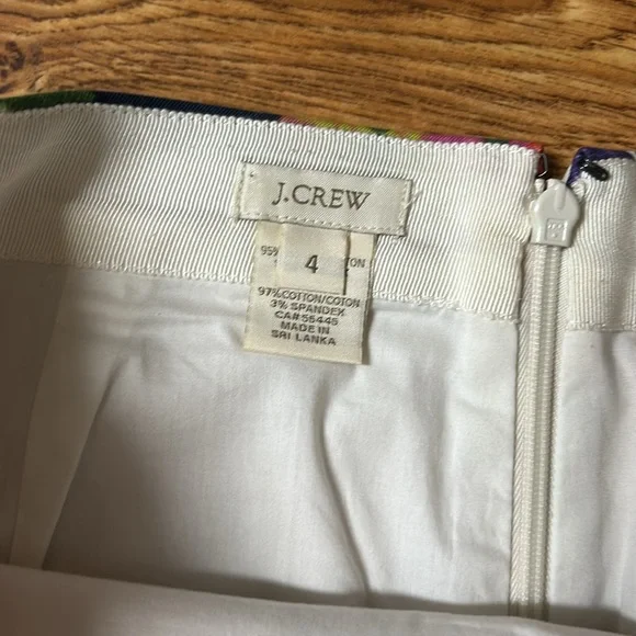 J.CREW Floral Print Women's Skirt Size 4 - Picture 2 of 10